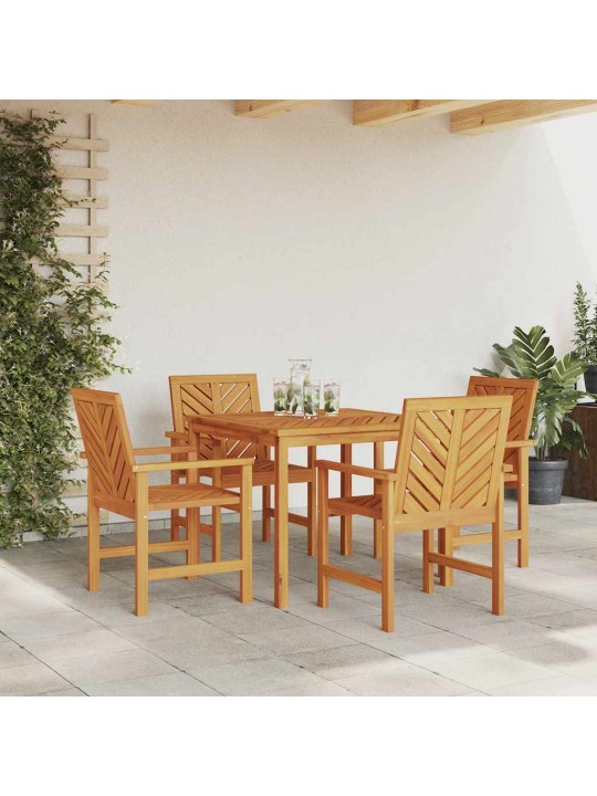 Aia söögilaudade komplekt 5 tk pruun 90 x 90 x 74 cm