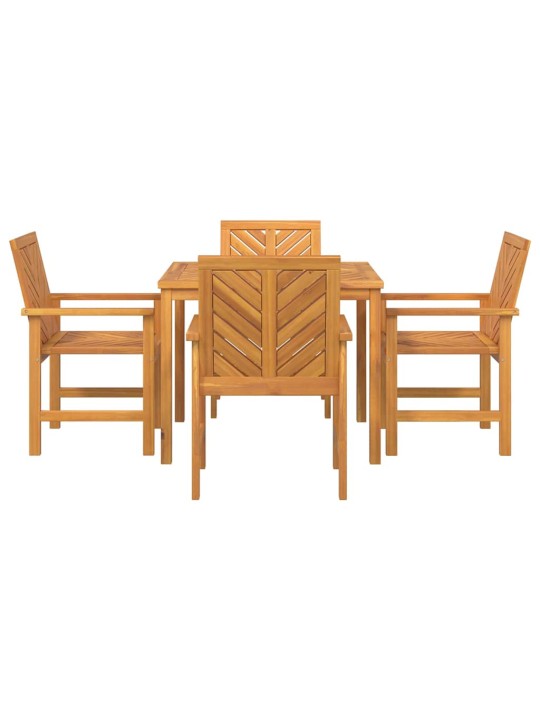 Aia söögilaudade komplekt 5 tk pruun 90 x 90 x 74 cm