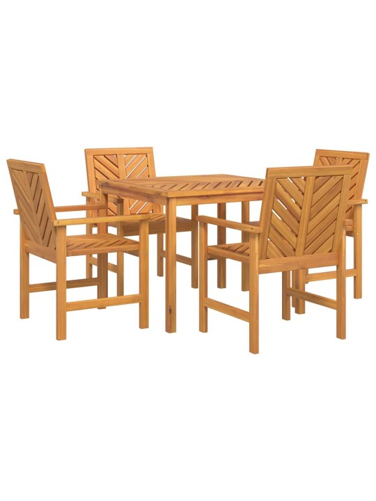 Aia söögilaudade komplekt 5 tk pruun 90 x 90 x 74 cm