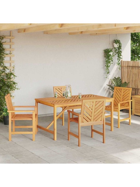 Aia söögilaudade komplekt 5 tk pruun 150 x 90 x 74 cm