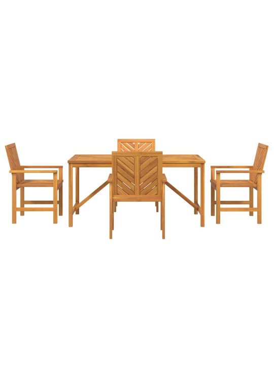 Aia söögilaudade komplekt 5 tk pruun 150 x 90 x 74 cm