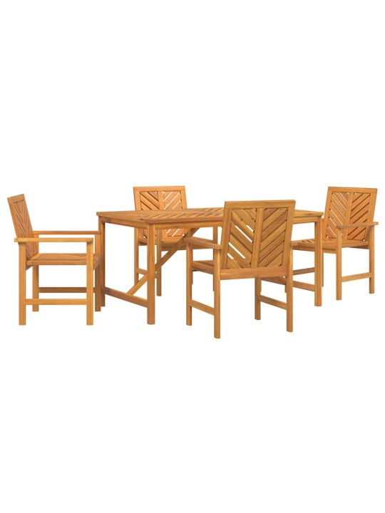 Aia söögilaudade komplekt 5 tk pruun 150 x 90 x 74 cm