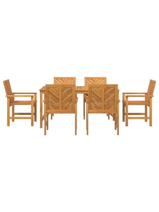 Aia söögilaudade komplekt 7 tk pruun 150 x 90 x 74 cm