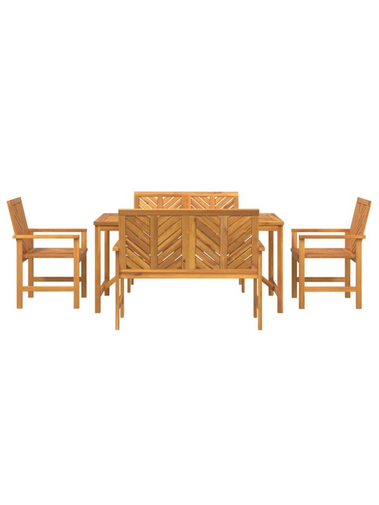 Aia söögilaudade komplekt 5 tk pruun 150 x 90 x 74 cm