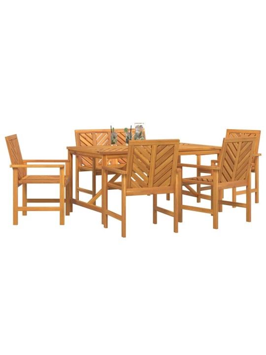 Aia söögilaudade komplekt 6 tk pruun 150 x 90 x 74 cm