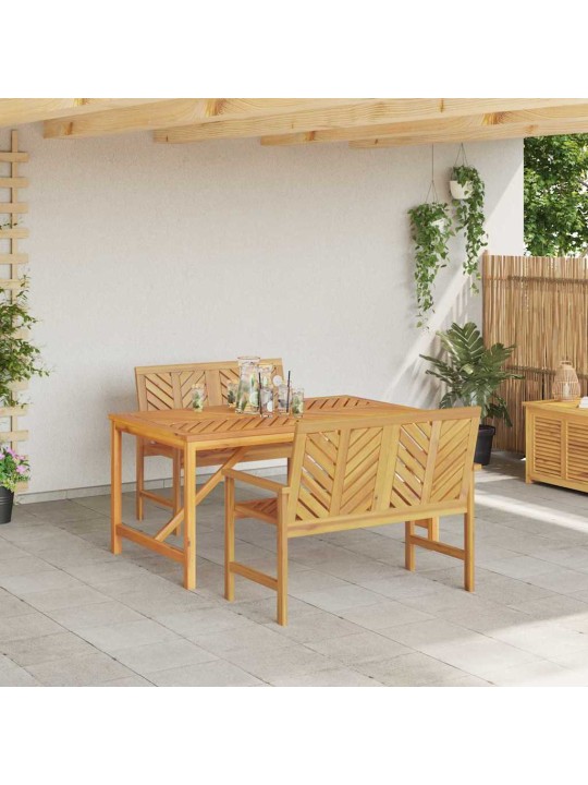 Aia söögilaudade komplekt 3 tk pruun 150 x 90 x 74 cm