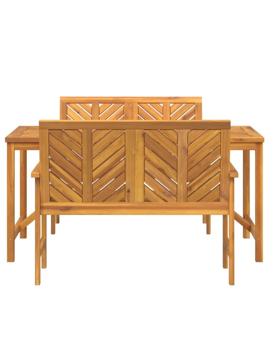 Aia söögilaudade komplekt 3 tk pruun 150 x 90 x 74 cm