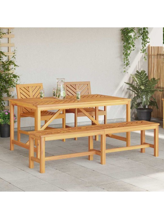Aia söögilaudade komplekt 4 tk pruun 150 x 90 x 74 cm
