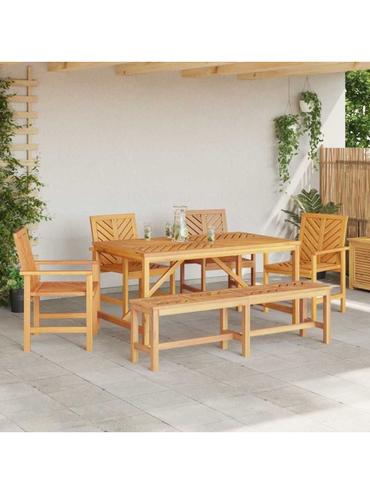 Aia söögilaudade komplekt 6 tk pruun 150 x 90 x 74 cm