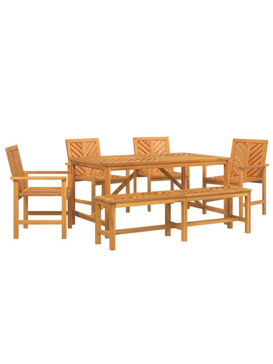 Aia söögilaudade komplekt 6 tk pruun 150 x 90 x 74 cm
