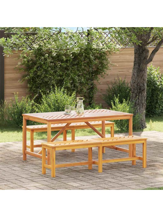 Aia söögilaudade komplekt 3 tk pruun 150 x 90 x 74 cm