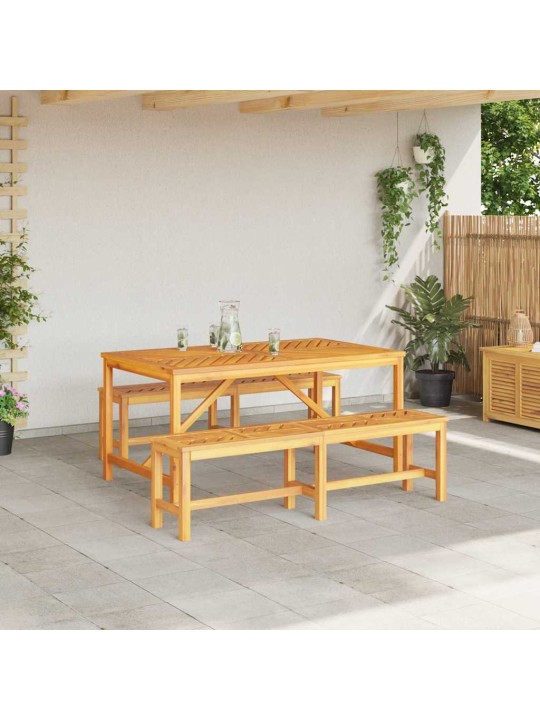 Aia söögilaudade komplekt 3 tk pruun 150 x 90 x 74 cm
