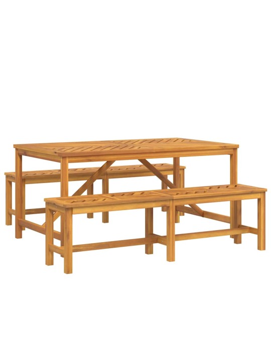 Aia söögilaudade komplekt 3 tk pruun 150 x 90 x 74 cm
