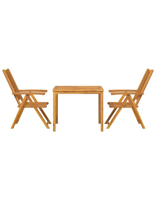 Aia söögilaudade komplekt 3 tk pruun 90 x 90 x 74 cm