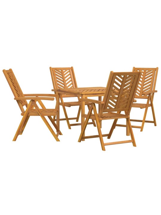 Aia söögilaudade komplekt 5 tk pruun 90 x 90 x 74 cm
