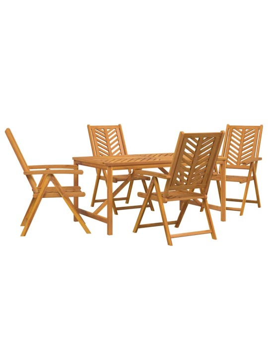 Aia söögilaudade komplekt 5 tk pruun 150 x 90 x 74 cm