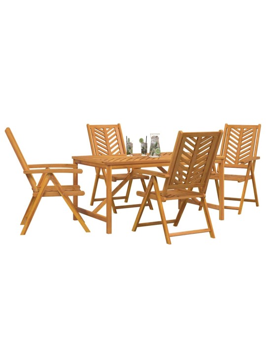 Aia söögilaudade komplekt 5 tk pruun 150 x 90 x 74 cm