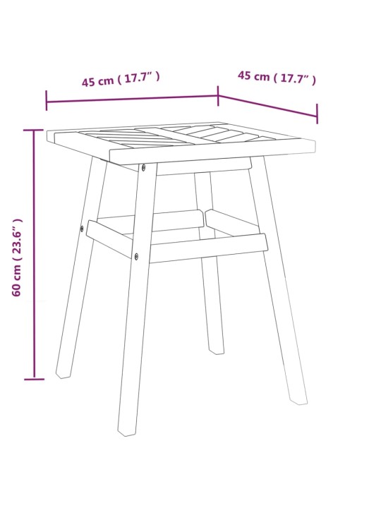 3-osaline aiamööbli komplekt, akaatsiapuit