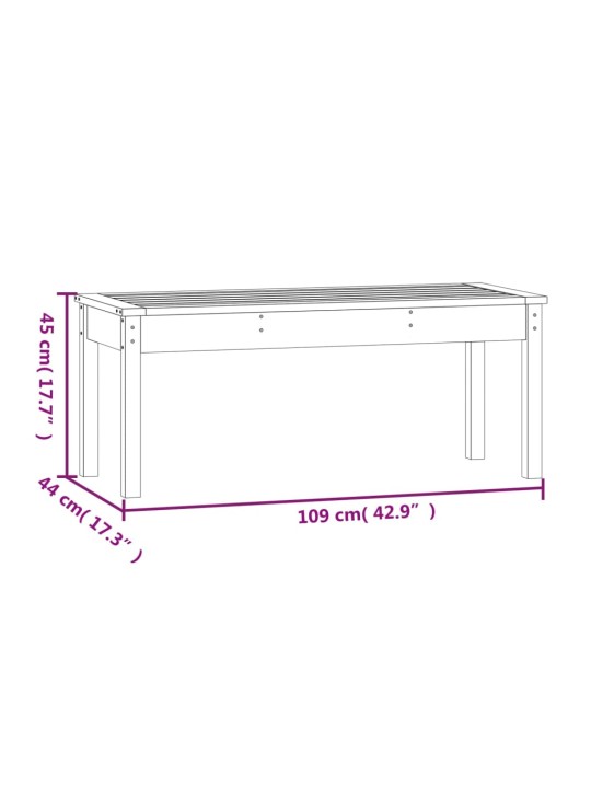 Aiapink, must, 109 x 44 x 45 cm, männipuit