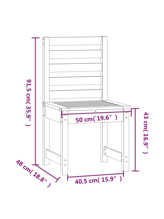 Aiatoolid 2 tk, 40,5 x 48 x 91,5 cm, männipuit