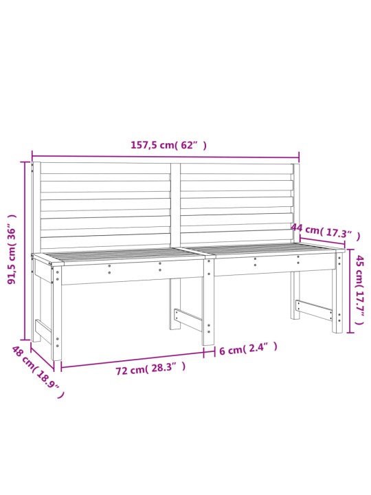 Aiapink, must, 157,5 cm, männipuit