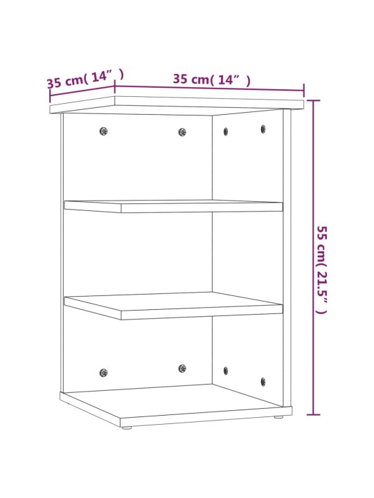 Lisakapp, hall sonoma tamm, 35 x 35 x 55 cm, tehispuit