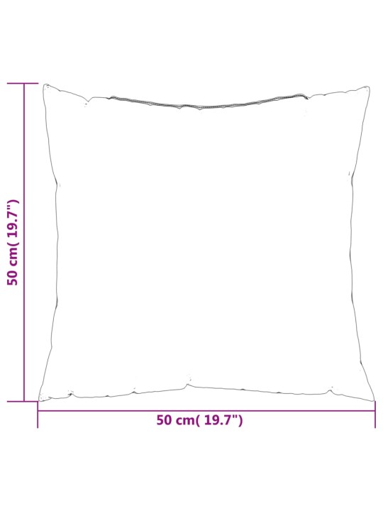 Diivanipadjad 4 tk, must, 50 x 50 cm, kangas