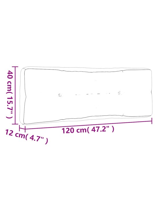 EUROALUSE ISTUMISPADI, HALL, RUUDULINE, 120X40X12 CM, KANGAS