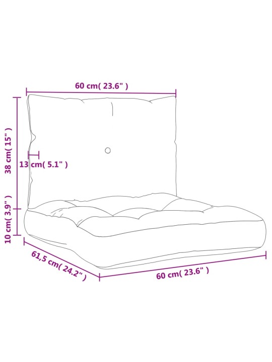 Euroaluse istmepadjad 2 tk, antratsiithall, kangas