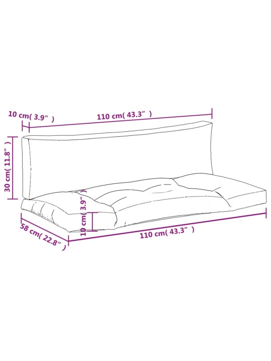 Euroaluse istmepadjad 2 tk, antratsiithall, kangas