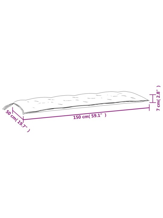 Aiapingi istmepadjad 2tk, helesinine, 150x50x7cm, oxford-kangas