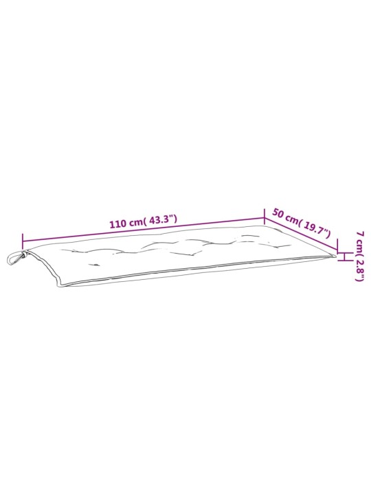 Aiapingi istmepadi, must, 110 x 50 x 7 cm, oxford-kangas