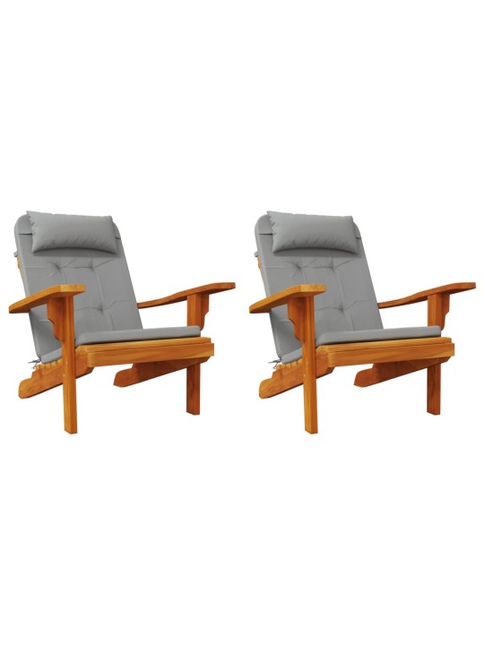 Adirondack toolipadjad 2 tk, hall, oxford kangas