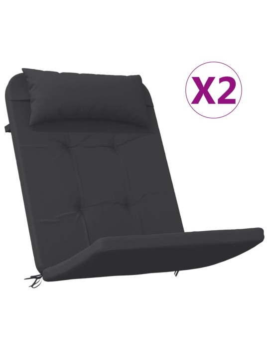 Adirondack toolipadjad 2 tk, must, oxford kangas