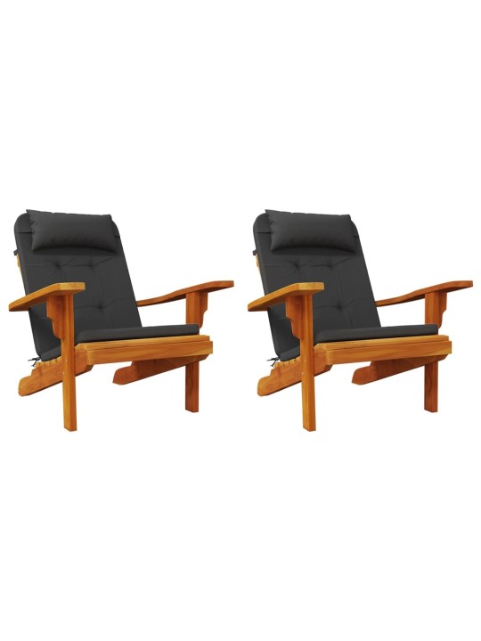 Adirondack toolipadjad 2 tk, must, oxford kangas