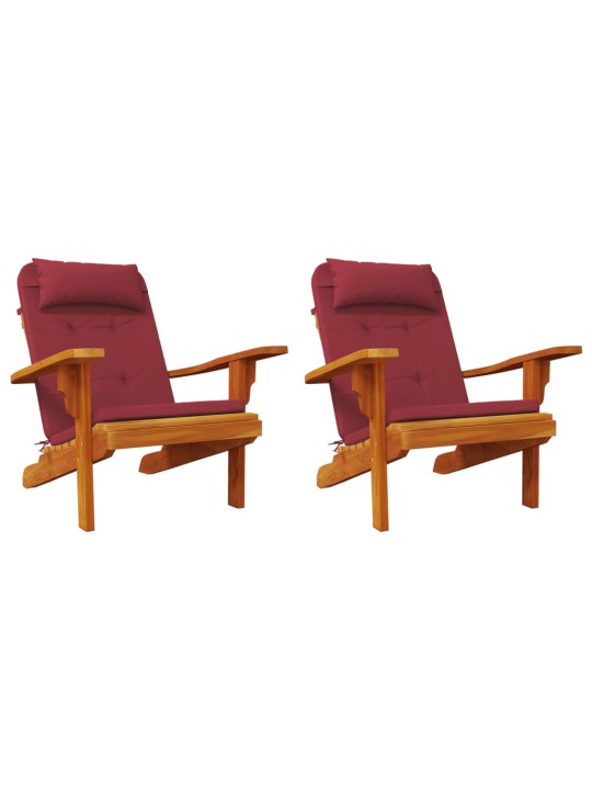 Adirondack toolipadjad 2 tk, veinipunane, oxford kangas