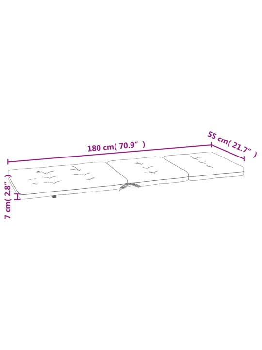 Terrassitooli istmepadjad 2 tk, kreemjas, oxford kangas