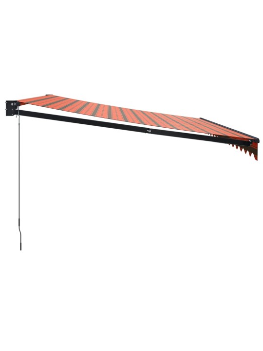 Sissetõmmatav varikatus, oranž-pruun 4,5x3 m, kangas/alumiinium