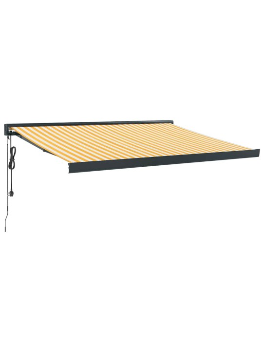 VARIKATUS, KOLLANE/VALGE, 3,5X2,5 M KANGAS/ALUMIINIUM