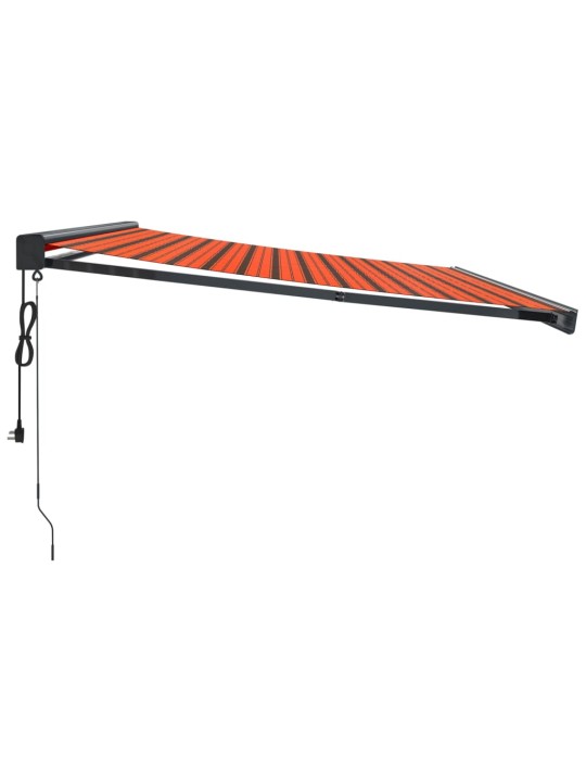 SISSETÕMMATAV VARIKATUS, ORANŽ-PRUUN, 4X3 M, KANGAS, ALUMIINIUM