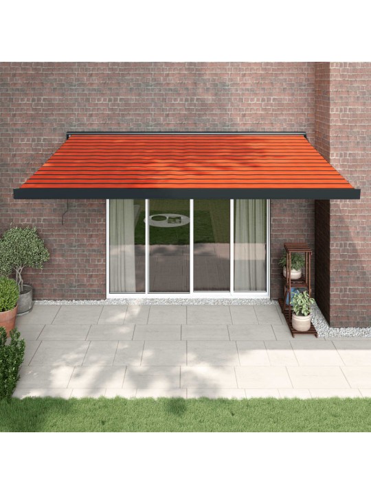 SISSETÕMMATAV VARIKATUS, ORANŽ-PRUUN 4,5X3 M, KANGAS/ALUMIINIUM