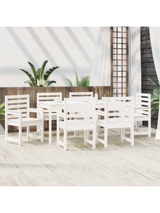 7-OSALINE AIA SÖÖGIMÖÖBLI KOMPLEKT, VALGE, MÄNNIPUIT