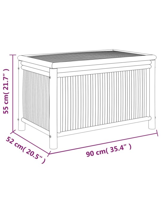 Aia hoiukast, 90 x 52 x 55 cm, bambus