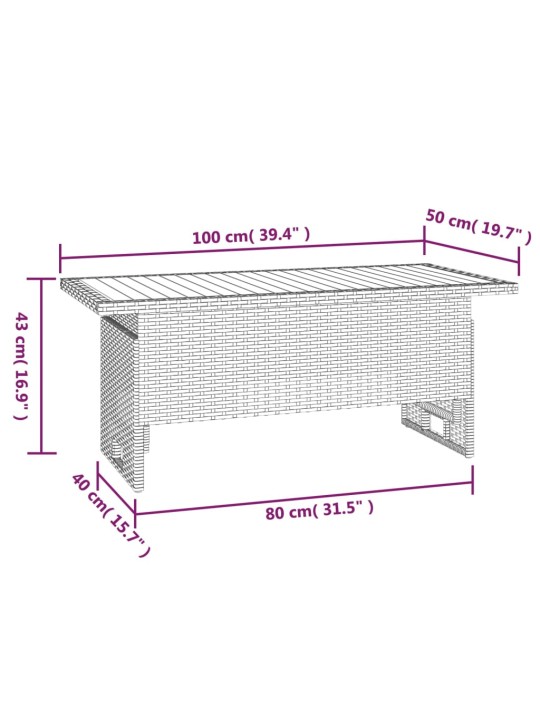 2-osaline aiamööbli komplekt patjadega, must, polürotang