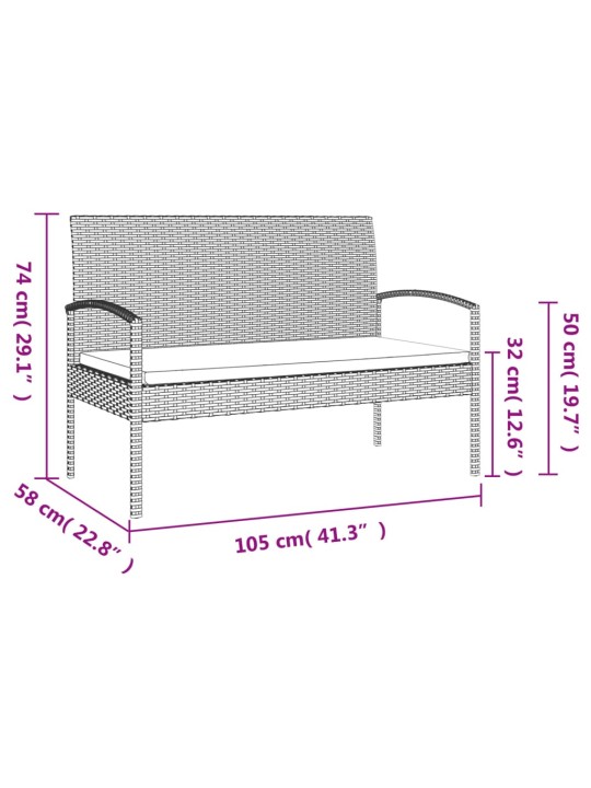 Aiapink istmepadjaga, pruun, 105 cm, polürotang