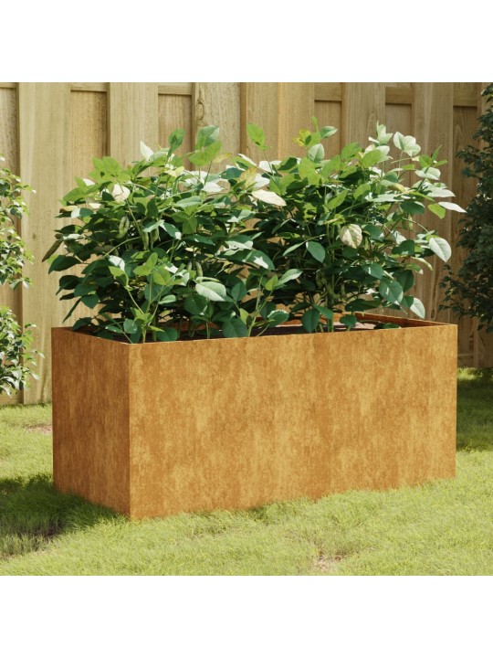 Taimekast, 80 x 40 x 40 cm, corten teras