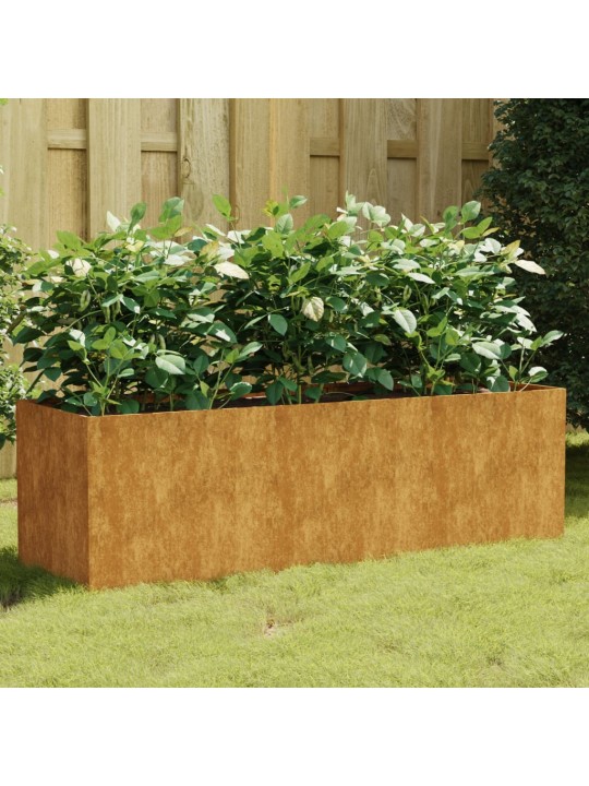 Taimekast, 120 x 40 x 40 cm, corten-teras