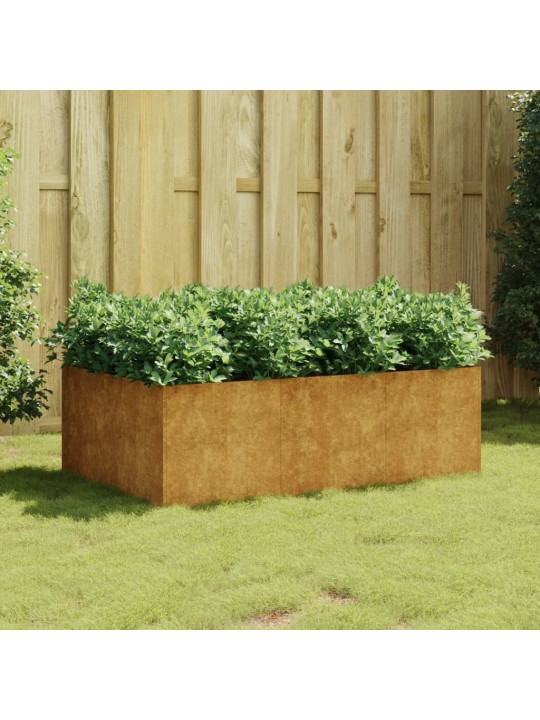 Taimekast, 120 x 80 x 40 cm, corten-teras