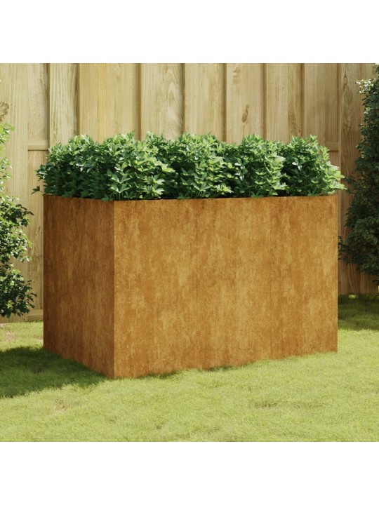 Taimekast, 120 x 80 x 80 cm, corten-teras