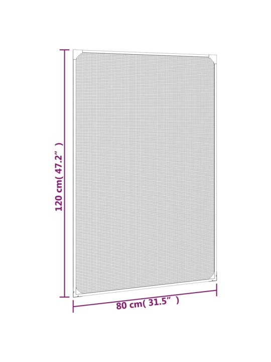 Magnetiga putukavõrk aknale antratsiithall 80x120 cm